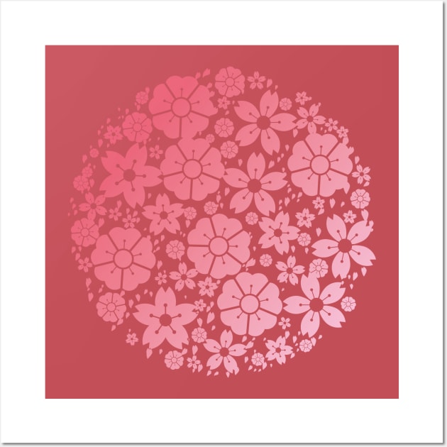 SAKURASAKU Cherry blossom blooming Wall Art by JAPAGURA